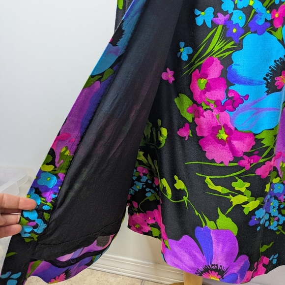 Leslie Fay Vibrant Maxi Wrap A-Line Skirt Size XXS/XS* - Picture 6 of 10